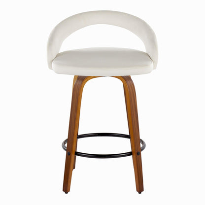 Majestic Office Furniture Upholstered 26" Fixed-Height Counter Stool - Set of 2