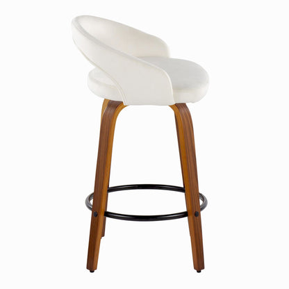 Majestic Office Furniture Upholstered 26" Fixed-Height Counter Stool - Set of 2