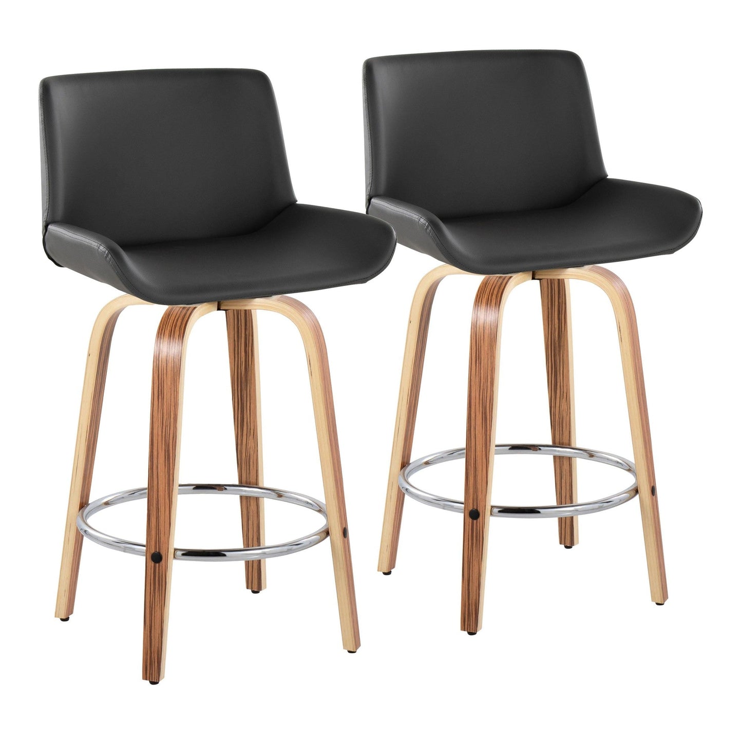 Majestic Office Furniture 25" Fixed-Height Counter Stool - Set of 2
