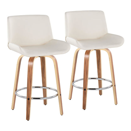 Majestic Office Furniture 25" Fixed-Height Counter Stool - Set of 2