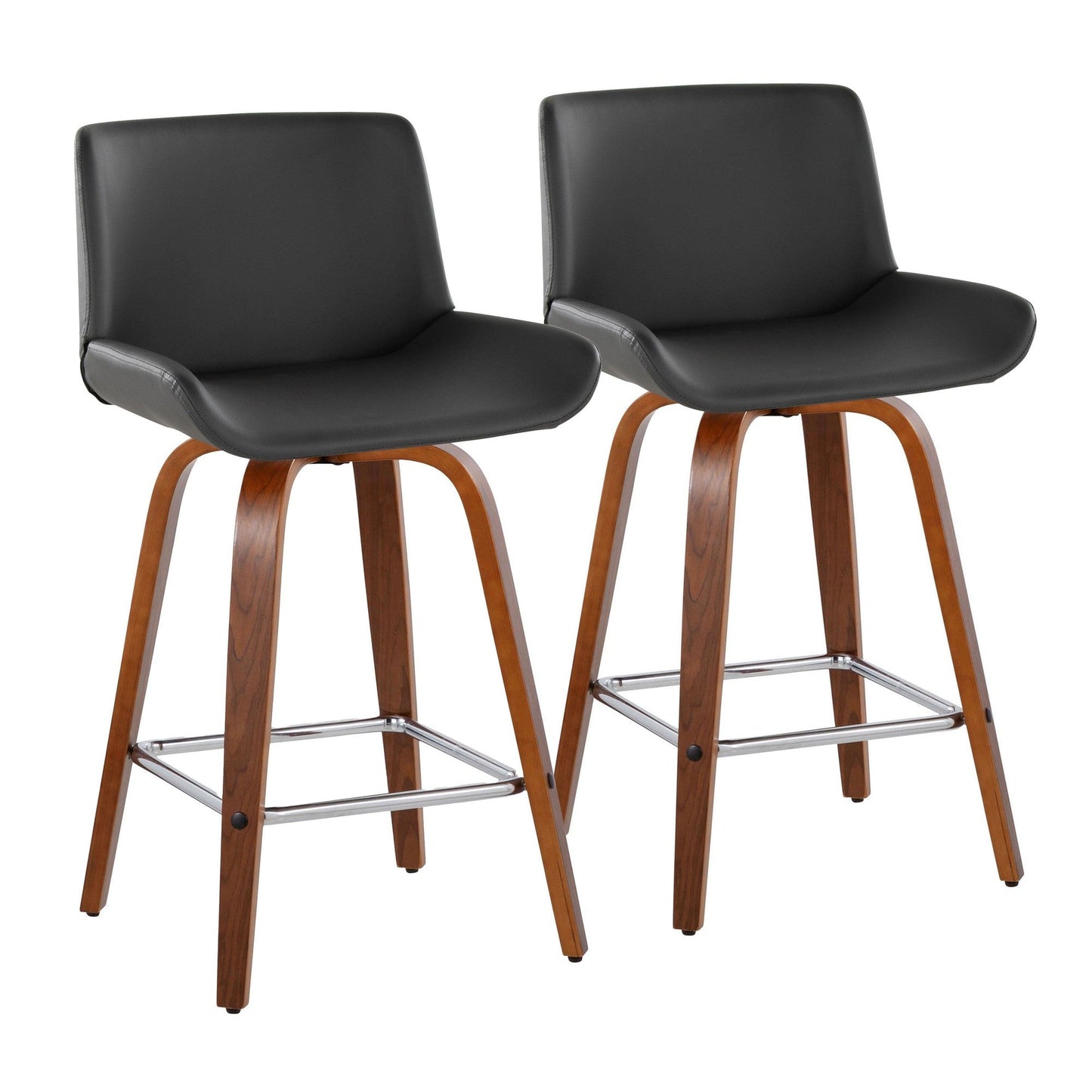 Majestic Office Furniture 25" Fixed-Height Counter Stool - Set of 2