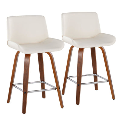 Majestic Office Furniture 25" Fixed-Height Counter Stool - Set of 2