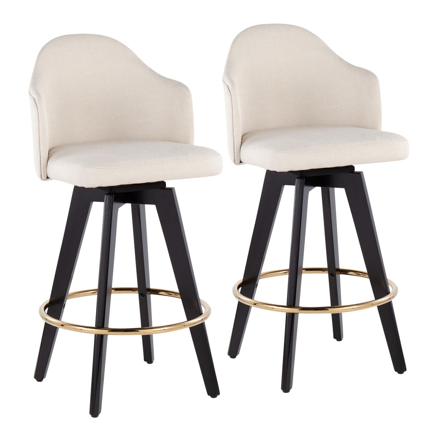 Majestic Office Furniture 26" Fixed-Height Counter Stool - Set of 2