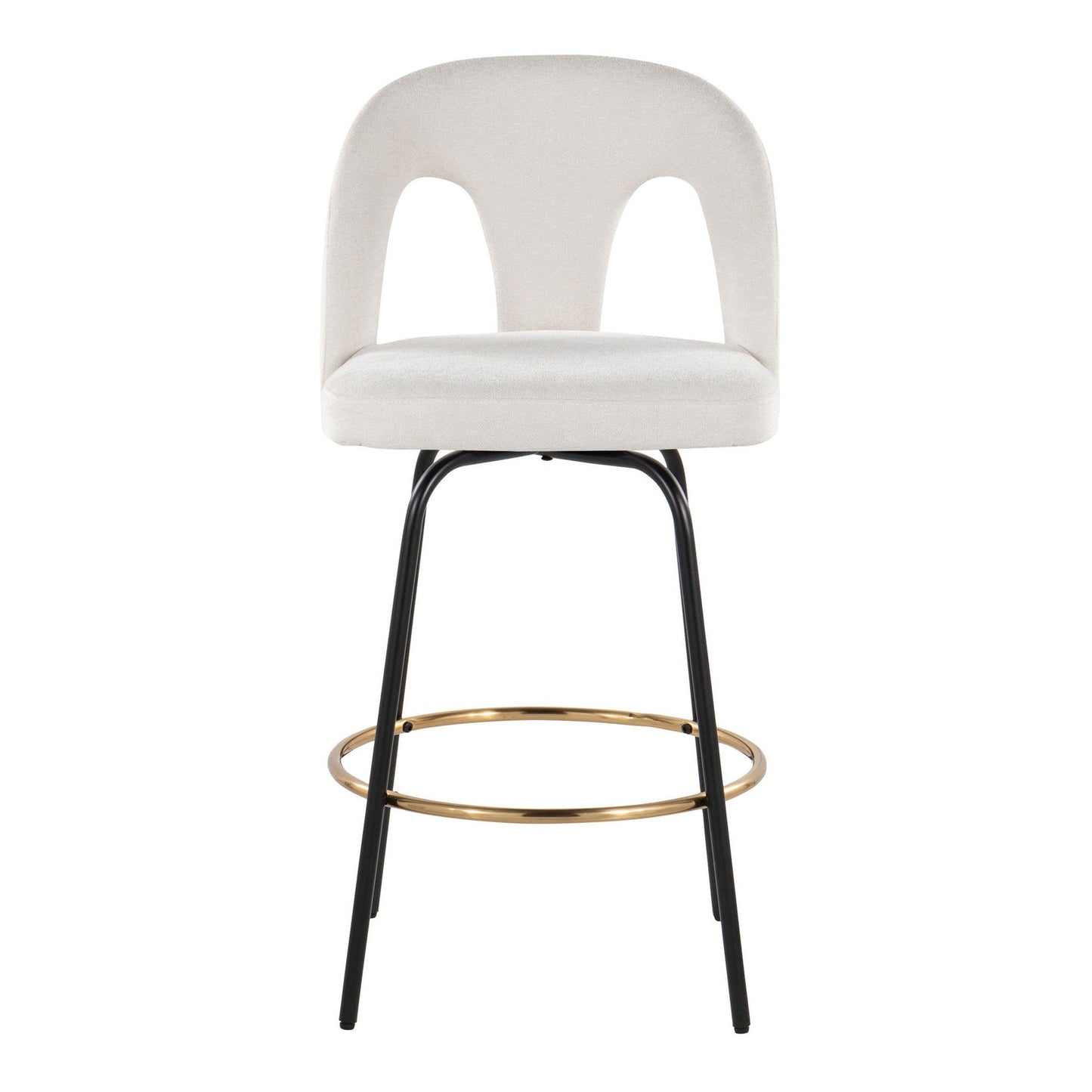 Majestic Office Furniture Upholstered 26" Fixed-Height Counter Stool - Set of 2