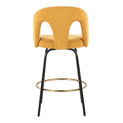 Majestic Office Furniture Upholstered 26" Fixed-Height Counter Stool - Set of 2