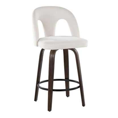Majestic Office Furniture Upholstered 26" Fixed-Height Counter Stool - Set of 2