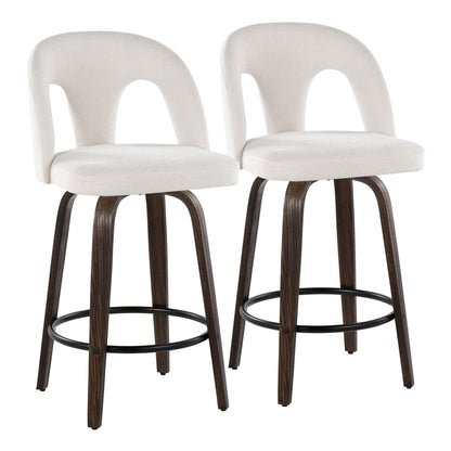 Majestic Office Furniture Upholstered 26" Fixed-Height Counter Stool - Set of 2