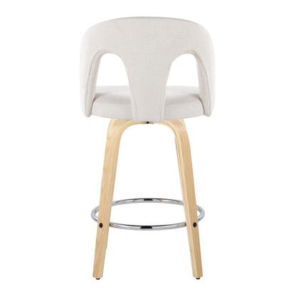 Majestic Office Furniture Upholstered 26" Fixed-Height Counter Stool - Set of 2