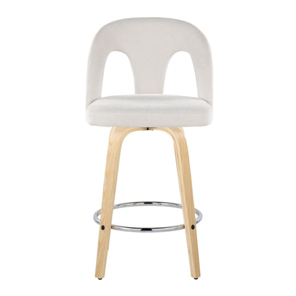 Majestic Office Furniture Upholstered 26" Fixed-Height Counter Stool - Set of 2