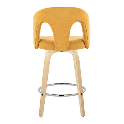 Majestic Office Furniture Upholstered 26" Fixed-Height Counter Stool - Set of 2