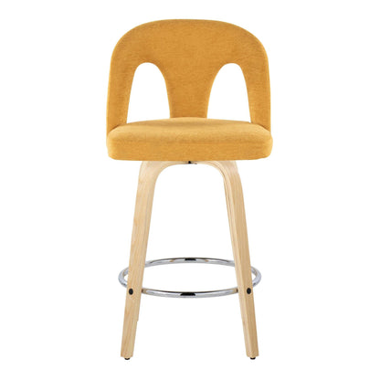 Majestic Office Furniture Upholstered 26" Fixed-Height Counter Stool - Set of 2