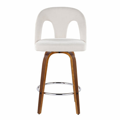 Majestic Office Furniture Upholstered 26" Fixed-Height Counter Stool - Set of 2