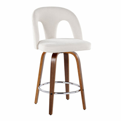 Majestic Office Furniture Upholstered 26" Fixed-Height Counter Stool - Set of 2