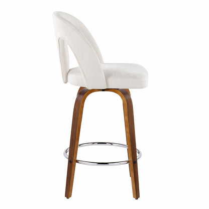 Majestic Office Furniture Upholstered 26" Fixed-Height Counter Stool - Set of 2