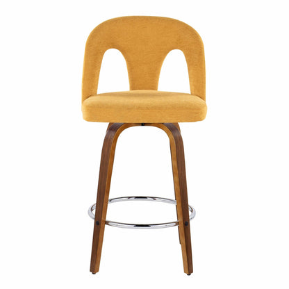 Majestic Office Furniture Upholstered 26" Fixed-Height Counter Stool - Set of 2