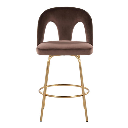 Majestic Office Furniture Upholstered 26" Fixed-Height Counter Stool - Set of 2