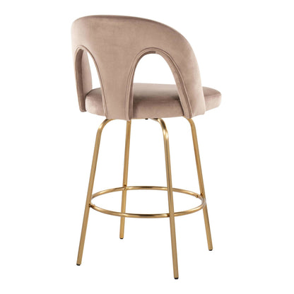 Majestic Office Furniture Upholstered 26" Fixed-Height Counter Stool - Set of 2