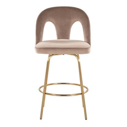 Majestic Office Furniture Upholstered 26" Fixed-Height Counter Stool - Set of 2