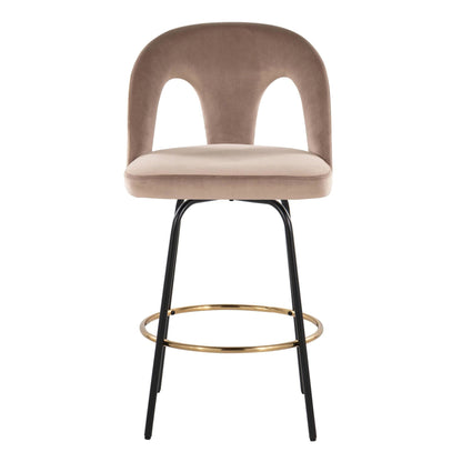 Majestic Office Furniture Upholstered 26" Fixed-Height Counter Stool - Set of 2