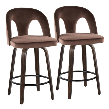 Majestic Office Furniture Upholstered 26" Fixed-Height Counter Stool - Set of 2