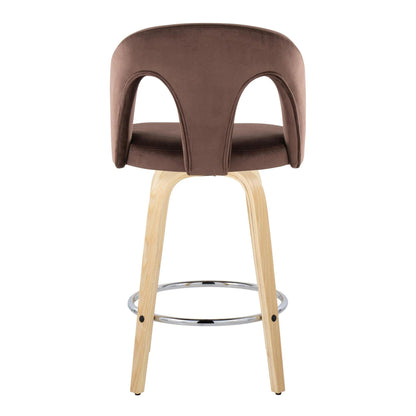 Majestic Office Furniture Upholstered 26" Fixed-Height Counter Stool - Set of 2
