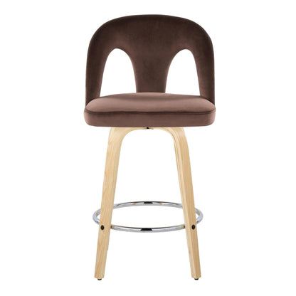 Majestic Office Furniture Upholstered 26" Fixed-Height Counter Stool - Set of 2