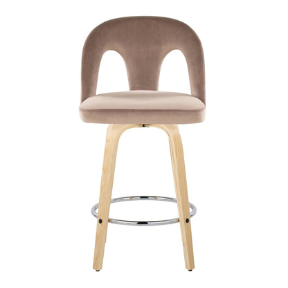 Majestic Office Furniture Upholstered 26" Fixed-Height Counter Stool - Set of 2