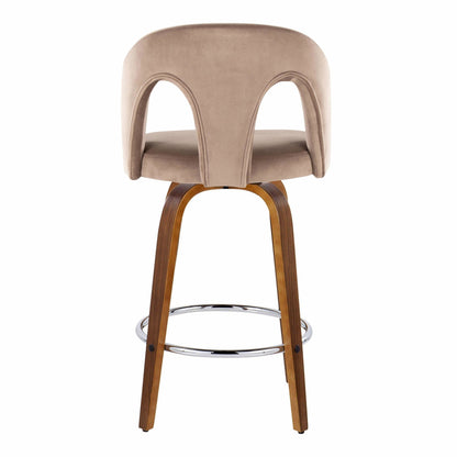 Majestic Office Furniture Upholstered 26" Fixed-Height Counter Stool - Set of 2
