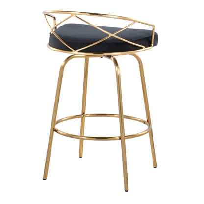 Majestic Office Furniture Glam 26" Fixed-Height Counter Stool - Set of 2