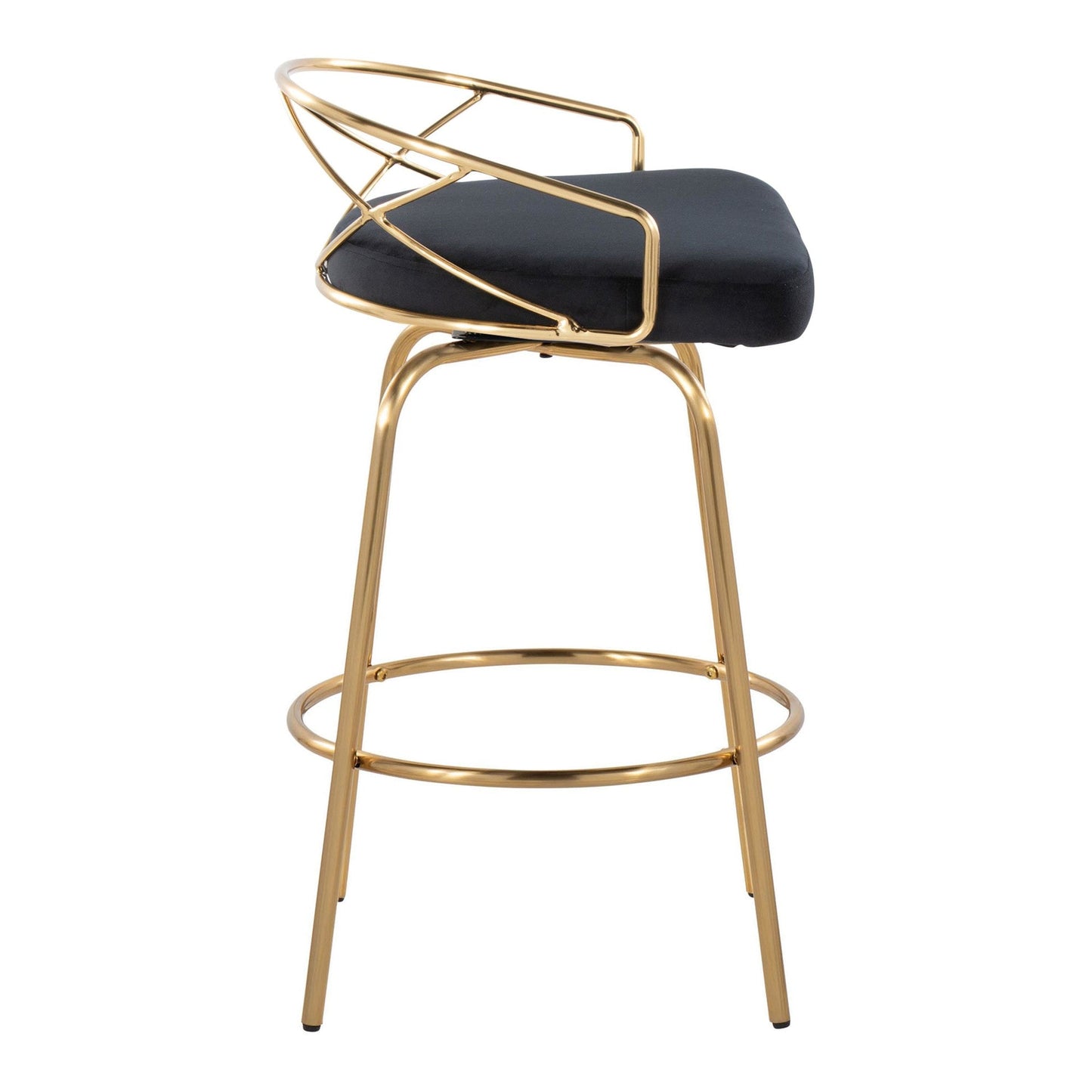 Majestic Office Furniture Glam 26" Fixed-Height Counter Stool - Set of 2