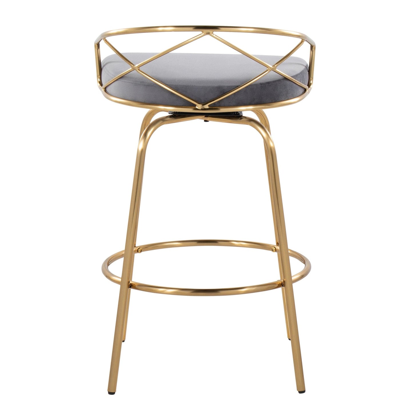Majestic Office Furniture Glam 26" Fixed-Height Counter Stool - Set of 2