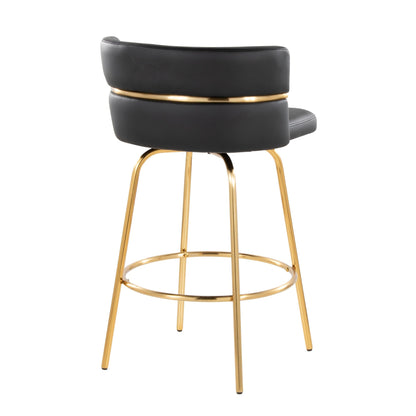 Majestic Office Furniture Claire 26" Fixed-Height Counter Stool - Set of 2
