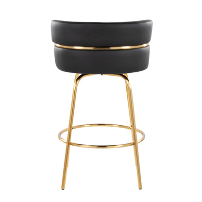 Majestic Office Furniture Claire 26" Fixed-Height Counter Stool - Set of 2