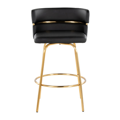 Majestic Office Furniture Claire 26" Fixed-Height Counter Stool - Set of 2