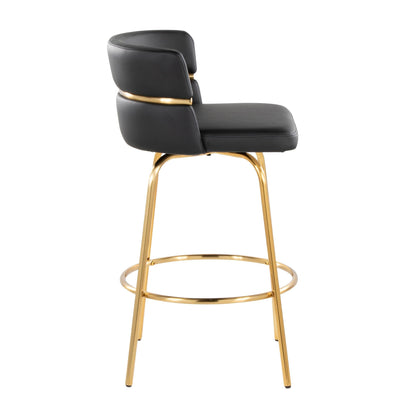 Majestic Office Furniture Claire 26" Fixed-Height Counter Stool - Set of 2