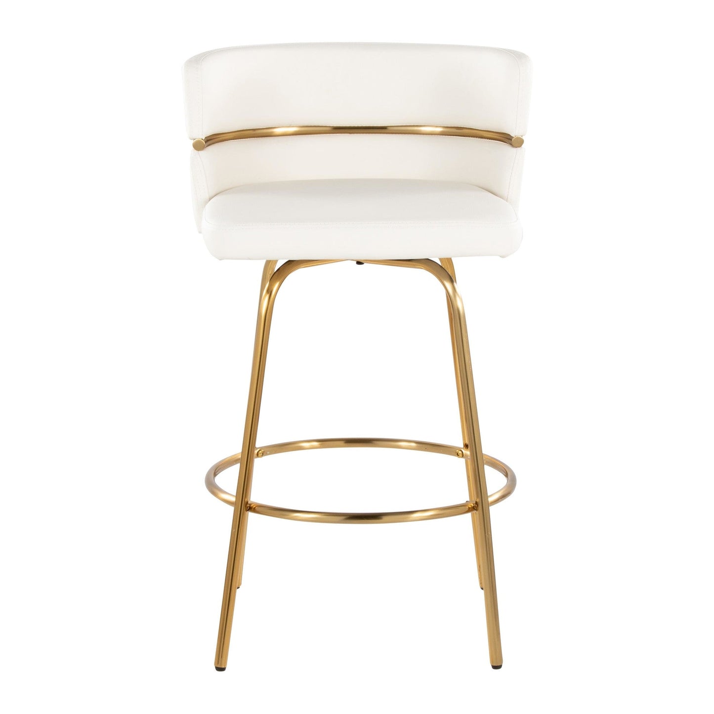 Majestic Office Furniture Claire 26" Fixed-Height Counter Stool - Set of 2