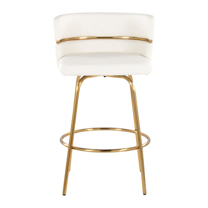 Majestic Office Furniture Claire 26" Fixed-Height Counter Stool - Set of 2
