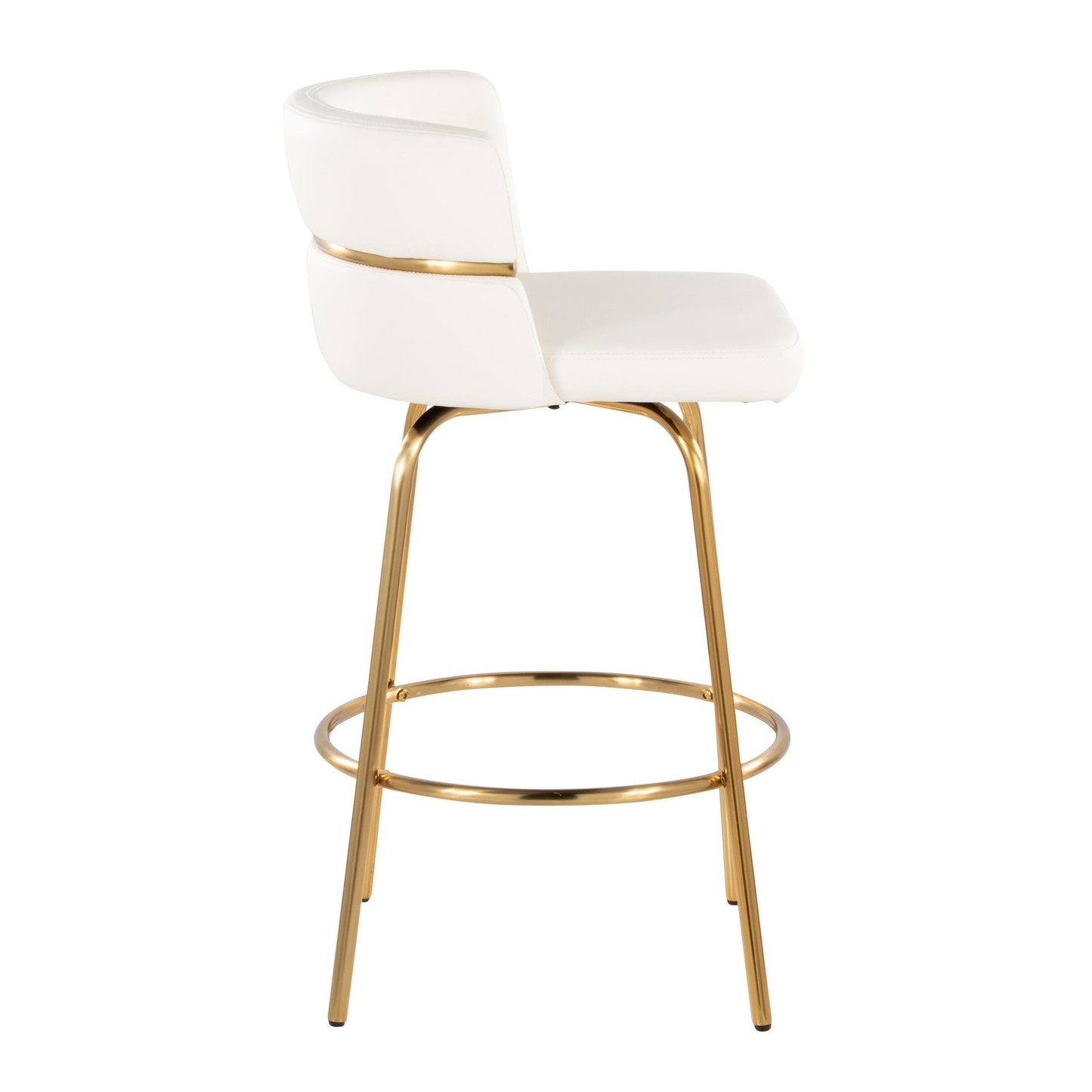 Majestic Office Furniture Claire 26" Fixed-Height Counter Stool - Set of 2