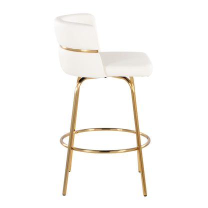 Majestic Office Furniture Claire 26" Fixed-Height Counter Stool - Set of 2