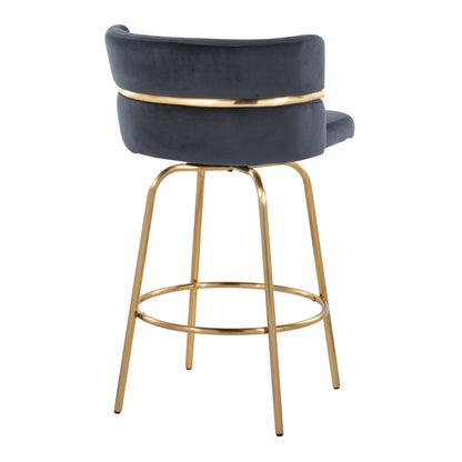Majestic Office Furniture Claire 26" Fixed-Height Counter Stool - Set of 2