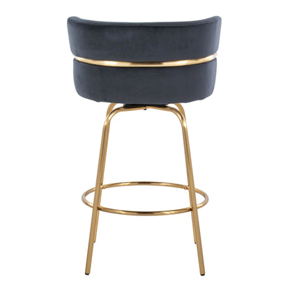 Majestic Office Furniture Claire 26" Fixed-Height Counter Stool - Set of 2