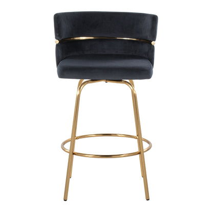 Majestic Office Furniture Claire 26" Fixed-Height Counter Stool - Set of 2