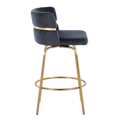 Majestic Office Furniture Claire 26" Fixed-Height Counter Stool - Set of 2