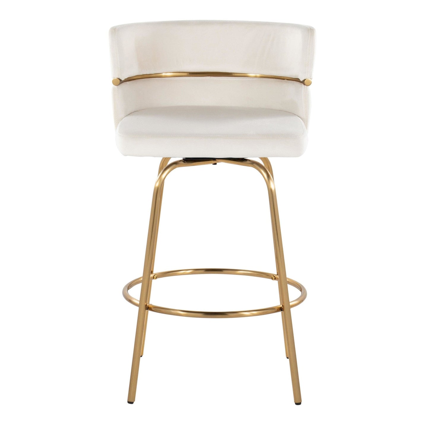 Majestic Office Furniture Claire 26" Fixed-Height Counter Stool - Set of 2