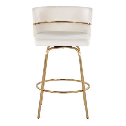 Majestic Office Furniture Claire 26" Fixed-Height Counter Stool - Set of 2