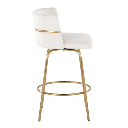 Majestic Office Furniture Claire 26" Fixed-Height Counter Stool - Set of 2