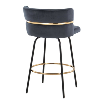 Majestic Office Furniture Claire 26" Fixed-Height Counter Stool - Set of 2