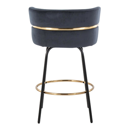 Majestic Office Furniture Claire 26" Fixed-Height Counter Stool - Set of 2