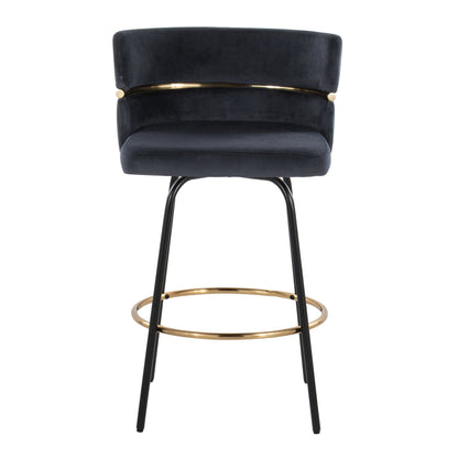 Majestic Office Furniture Claire 26" Fixed-Height Counter Stool - Set of 2