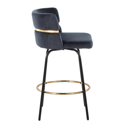 Majestic Office Furniture Claire 26" Fixed-Height Counter Stool - Set of 2